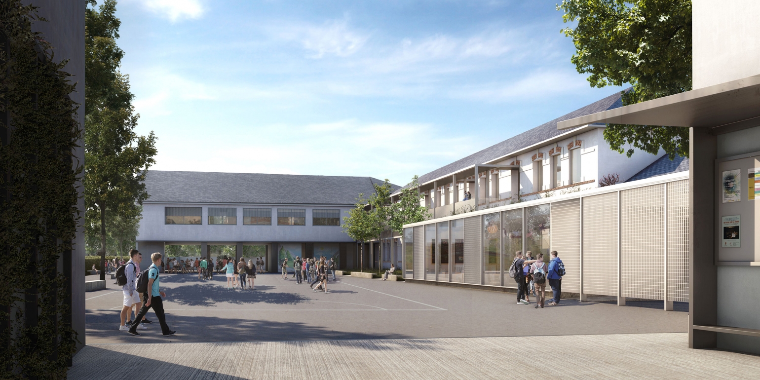 Réhabilitation du collège Massey V2S Architectes